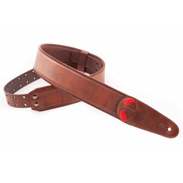 RightOn! Charm-60 Brown Guitar Strap